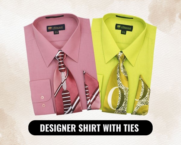 Designer Dress Shirts With Ties Complete Collection 2025